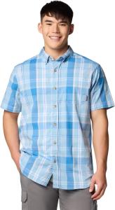 Columbia мужская рубашка Rapid Rivers II с коротким рукавом, Ripple Blue Multi Plaid