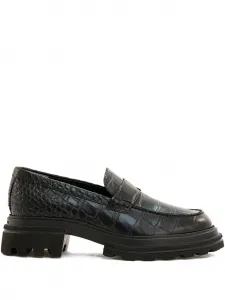 Лоферы с тиснением Hogan, черный