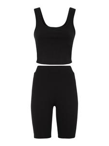 LSCN by LASCANA Домашняя одежда в черном цвете