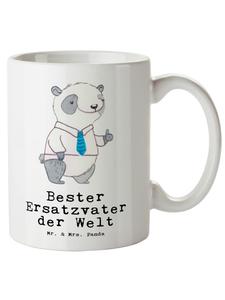 Кружка XL Panda Лучший в мире заменитель папы с ... белого цвета Mr. & Mrs. Panda