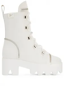 Ботинки Juliett на шнуровке Giuseppe Zanotti, белый