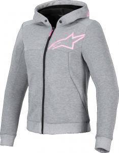 Женская мотоциклетная толстовка на молнии Alpinestars stella chrome v2 sport, Grey