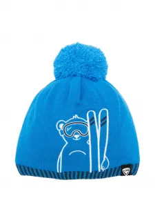 Шерстяная шапка с принтом медведя Rossignol, синий