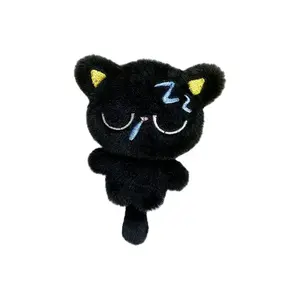 77 SEVEN DREAM Милый плюшевый кулон с очаровательным черным котом высота 10см
