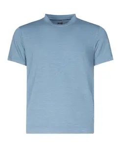 Синяя льняная футболка и рубашка поло Fedeli, синий