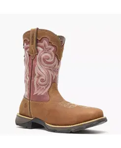 Женские водонепроницаемые рабочие ботинки Lady Rebel Work с композитным носком в стиле вестерн Durango, коричневый