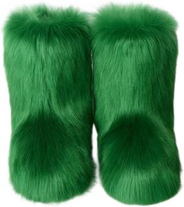 AACHEN Милые зимние сапоги с круглым носком для женщин, модные большие размеры, теплые сапоги для вечеринок, свадеб и подиума, Green