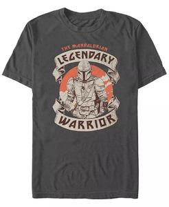 Футболка мужская с коротким рукавом «Звездные войны Мандалорец — Легендарный воин» Fifth Sun, серый
