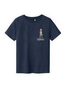 NAME IT Футболка 'NKMDio' в цвете Navy, Light Blue