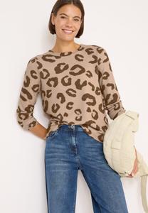Джемпер Cecil KUSCHELIGES LEO, Beige/Mottled Beige