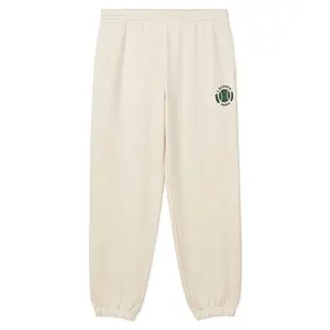 Брюки с принтом tennis LACOSTE, кремовый