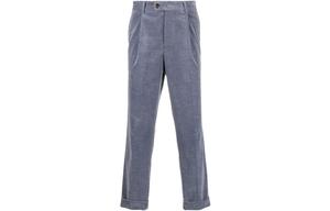 Брюки прямого кроя из вельвета Brunello Cucinelli, синий