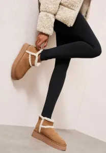 Уютные зимние ботинки стандартного кроя с отделкой из искусственного меха. Friends Like These, Tan Brown