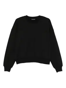 Свитшот с круглым вырезом Emporio Armani, черный