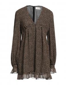 Мини-платье Saint Laurent, хаки