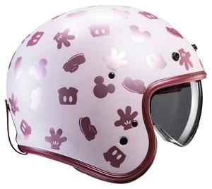 Открытый шлем V31 Disney Mickey MC8SF HJC, белый/фиолетовый