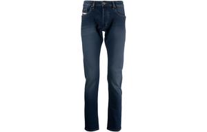 Прямые джинсы D Luster Slim fit DIESEL, темно-синий