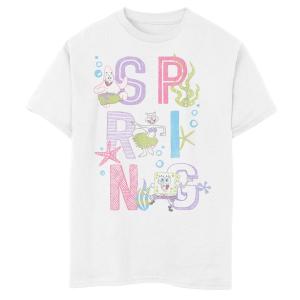 Футболка Nickelodeon Spongebob Squarepants для мальчиков 8–20 лет с графическим рисунком Ocean Spring Licensed Character