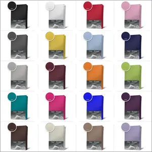 Простыня на резинке из джерси, хлопок, 90x200, 140x200, 180x200 и верхний слой..., Размер: 90 - 100 x 200 см, Цвет: темно-фиолетовый One-Home