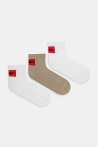 Носки 3 пары Hugo, бежевый