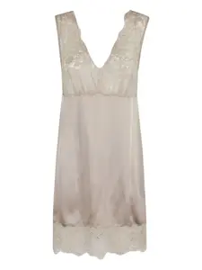 Кружевное платье с V-образным вырезом Marella, нейтральный