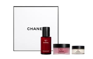 CHANEL Red Camellia Triology Box набор для ухода за кожей увлажняющие сыворотки 30мл+крем для глаз 15г+крем для лица 50г
