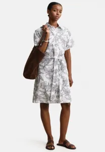 Платье-Рубашка с цветочным принтом Gant, Evening Blue