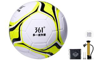 361° Футбольный мяч PVC машинной строчки, размер 45, унисекс, желтый/black
