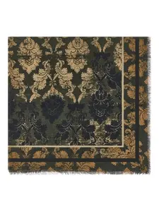 Шаль с принтом Roberto Cavalli, зеленый