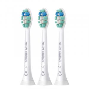 Набор из трех насадок для электрической зубной щетки HX9023 HX9033 HX6013 для удаления зубного налета PHILIPS