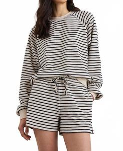 Шорты Teddy Sailor Stripe Terry Towel Short In кремовый/темно-синий Rails, кремовый/темно-синий