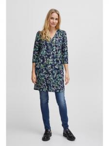 Fransa Рубашка свободного кроя FRSeen темно-синего цвета - Художественный штрих