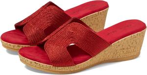 Босоножки Vibe David Tate, цвет Red Rayon Fabric