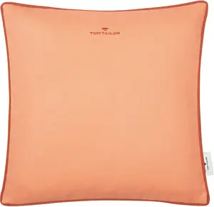 TOM TAILOR HOME декоративная подушка "Dove Signature", с окантовкой, чехол без наполнения, 1 шт 60х40 см, оранжевый/персиковый/коралловый