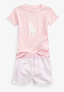Пижама Tee Sleep Set Polo Ralph Lauren, цвет white/carmel pink