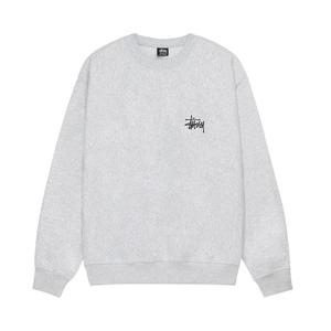 Свитер Stussy Basic Crew, Ash Heather