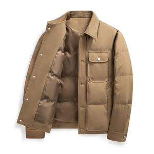 Пуховик Unisex Lapel Thickened ZIAREL, maillard style