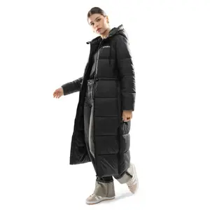 Finland Siroko женское длинное стеганое пальто, чёрный