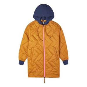 Куртка Converse Mid-Length Contrasting Colors Hooded Quilted Jacket Brown