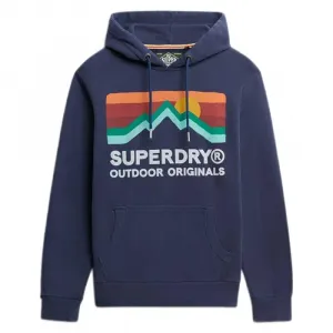 Худи Superdry Great Outdoors свободного кроя, синий