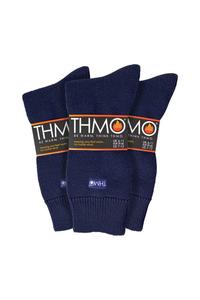 3 пары толстых зимних термоносков с начесом внутри и комфортным верхом THMO, синий