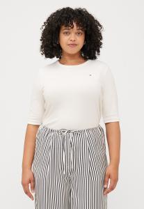 Футболка Tommy Hilfiger Curve SLIM 1/2, Ivory Silk/Off-White