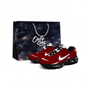 Nike Низкие беговые кроссовки женские, черный с красным