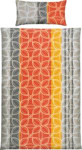 Постельное белье Erwin Müller 209526 2-teilig, серый - оранжевый - желтый - 135 x 200 см