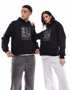 Худи с принтом Milano черного цвета Prnt