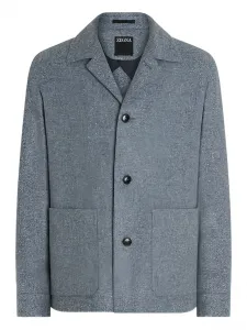 Куртка на пуговицах Zegna, серый