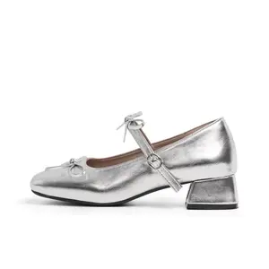 Туфли Mary Jane Shoes Women's Gift Box Set Dawei's house, Silver