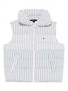 Стеганый жилет в полоску Tommy Hilfiger Junior, розовый