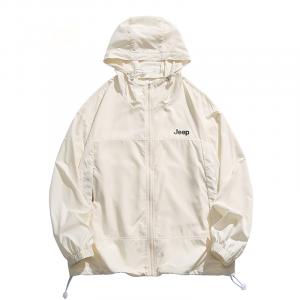 Jeep Сверхлегкая дышащая быстросохнущая одежда с защитой от ультрафиолета для активного отдыха унисекс, Beige Coffee (Cooling Sensation, Comfortable, Efficient Sun Protection)