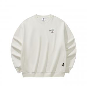 Свитшот унисекс цвета слоновой кости White ANTA, айвори